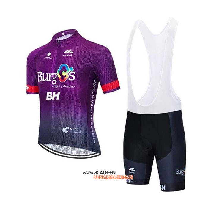 Burgos BH Kurzarmtrikot 2020 und Kurze Tragerhose Fuchsie